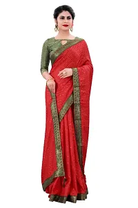 Elegant Art Silk Saree With Blouse Piece For Women-thumb1