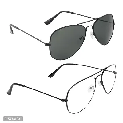 Trendy Combo of 2 Sunglasses For Men  Women-thumb0