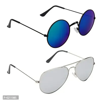 Trendy Combo of 2 Sunglasses Men and Women-thumb0
