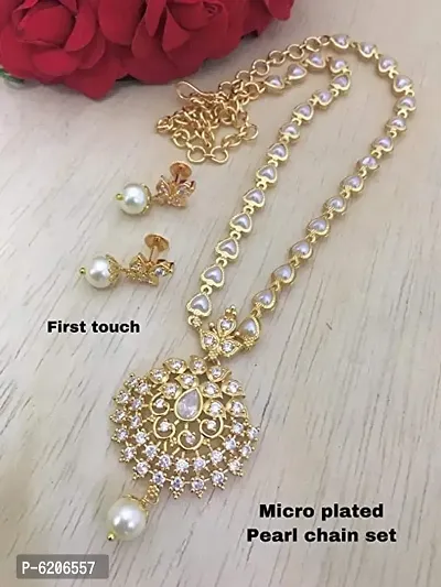 Hanaa One Gram Gold Micro Plated Traditional Short Chain (18 Inches)