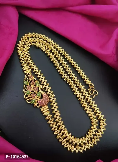 Festive Wear Brass Gold Plated Necklace