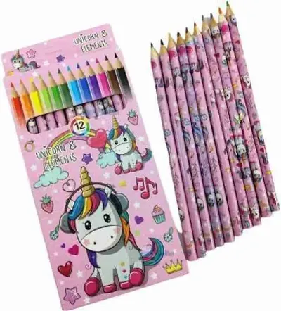 Unicorn Color Pencil - Pack of 12