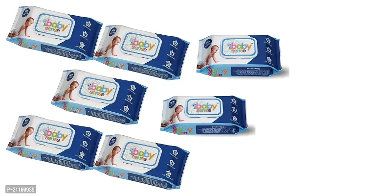 Premium Baby Wet Wipes with LID 80 Wipes Per Pack-thumb0