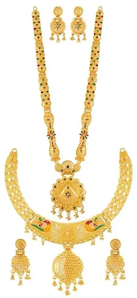 Stylish Brass Jewellery Set For Women Pair Of 2