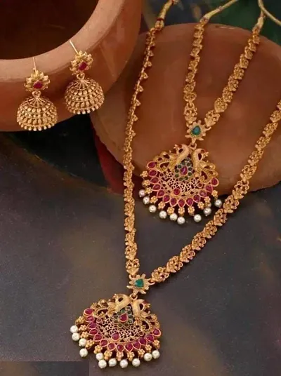 Trendy Women Necklace with Earring Set