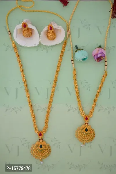 Stylish Golden Brass  Jewellery Set For Women-thumb3