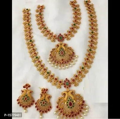 Stylish Golden Brass  Jewellery Set For Women-thumb3