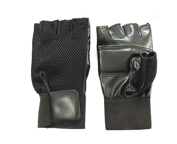 Stylish Gym Gloves, Foam Padded With Wrist Support