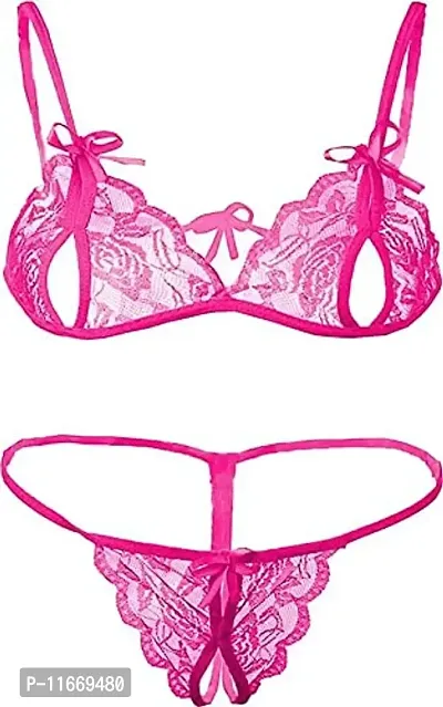 Buy Cotovia Bra & Panty Set Self Design Lingerie Set (Free Size