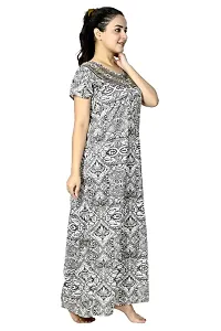 Classic Cotton Blend Printed Nighty for Women-thumb1