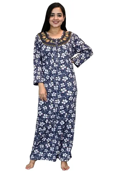 New Arrivals Full Sleeves Nighty/Night Gown For Women