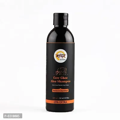 Matruvedam Cow Ghee Aloe Shampoo Enriched with Cow Ghee for Hair Growth - 250 ml