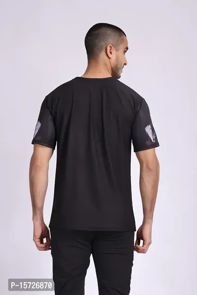 Reliable Polyester Printed Round Neck Tees For Men-thumb4