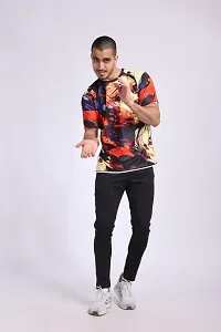 Reliable Polyester Printed Round Neck Tees For Men-thumb2