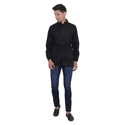 Branded High Quality Black Plain Jacket For Men's  Boy's (Medium / chest size is :- 42 inches )