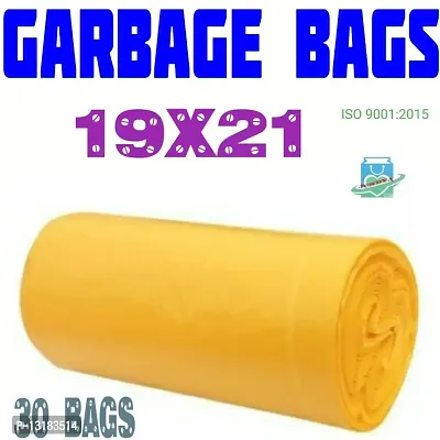 jundya oxo Biodegradable dustbin cover 19x21 yellow 01 roll medium