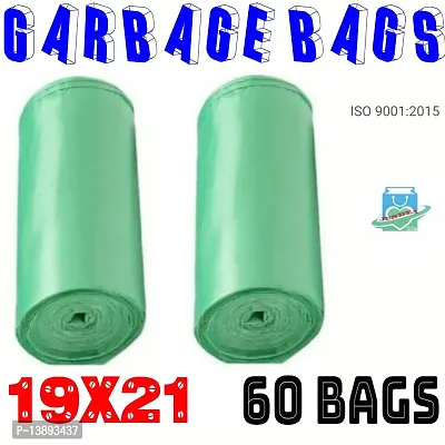 Biodegradable dustbin cover 19x21 oceangreen 02 roll medium