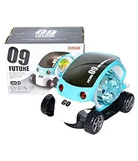 TOY HI TOY09 Future Musical  Flashing Light Stunt car Toy for Kids (Multi Color)-thumb1