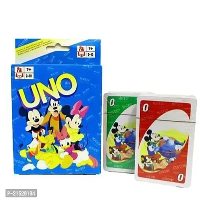 KIDS CARTOON CHARACTER COLOURFUL PRINT UNO  PLAYING CARD FAMILY GAME TIMEPASS INDOOR GAME(SET OF 2 - MULTICOLOUR))-thumb3