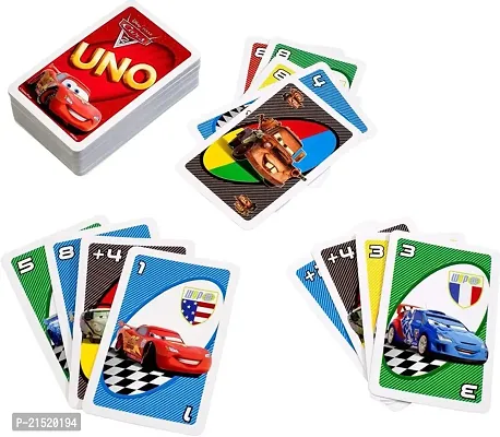 KIDS CARTOON CHARACTER COLOURFUL PRINT UNO  PLAYING CARD FAMILY GAME TIMEPASS INDOOR GAME(SET OF 2 - MULTICOLOUR))-thumb2