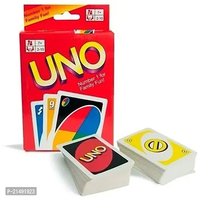 UNO COLOURFUL FAMILY PLAYING CARD INDOOR OUTDOOR TIME PASS  GAME( SET OF 2- 216 CARDS)-thumb4