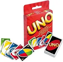 UNO COLOURFUL FAMILY PLAYING CARD INDOOR OUTDOOR TIME PASS  GAME( SET OF 2- 216 CARDS)-thumb1