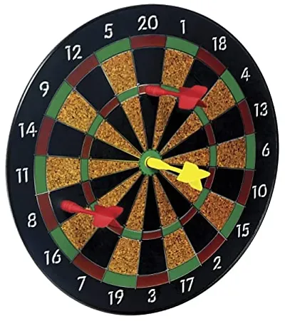 Foldable 17 Inch Double Sided Magnetic Dartboard Game with 4 Non Pointed Darts Board Game Accessories Board Game