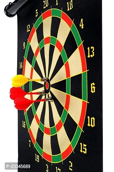 Foldable 17 Inch Double Sided Magnetic Dartboard Game with 4 Non Pointed Darts Board Game Accessories Board Game-thumb4
