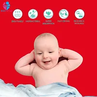 Anti-Piling Fleece Extra Absorbent Quick Dry Sheet for New Born Babies, Cotton Bed Protector Mattress, Reusable Waterproof baby Cot sheet for Toddler Infant, Large size 140x100cm, Firozi-thumb3