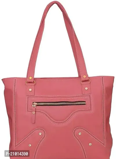 Stylish Pink Leather  Handbags For Women