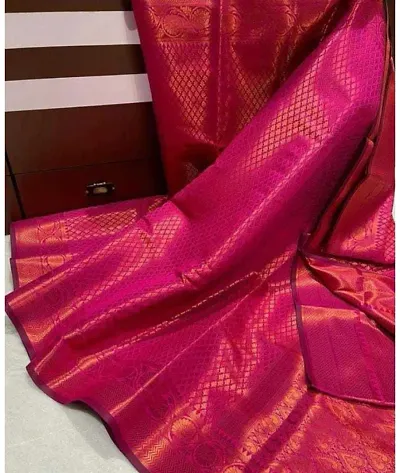 Hot Selling Art Silk Saree with Blouse piece 