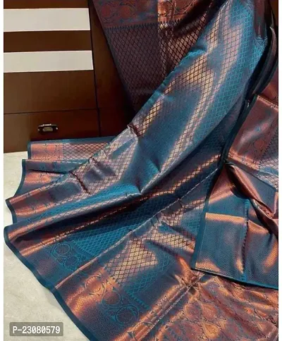 Classic Art Silk Woven  Saree With Blouse Piece-thumb0