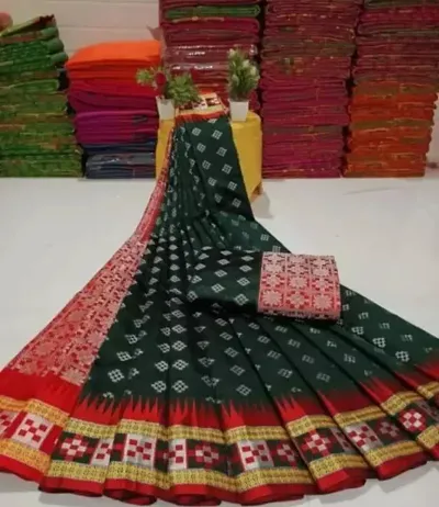 Elegant Cotton Silk Saree with Blouse piece 