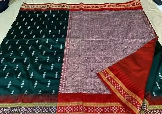 Classic Cotton Silk Saree with Blouse piece for women-thumb0