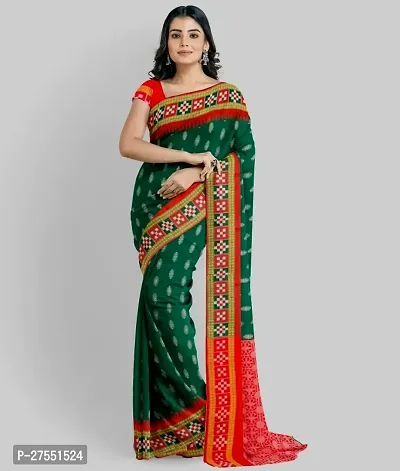 Trendy Cotton Silk  Saree with Blouse piece-thumb0