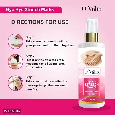 Ovalio Anti Wrinkle Repair Stretch Marks Removal,Pregnancy Stretch Mark Oil (Pack Of 1)(100 ml)-thumb5