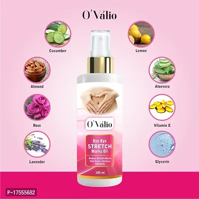 Ovalio Anti Wrinkle Repair Stretch Marks Removal,Pregnancy Stretch Mark Oil (Pack Of 1)(100 ml)-thumb2