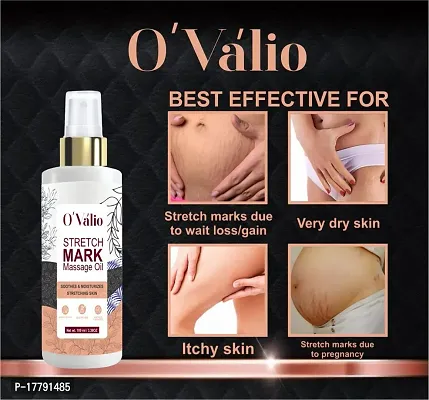 Ovalio Anti Wrinkle Repair Stretch Marks Removal,Pregnancy Stretch Mark Oil (Pack Of 3)(100 ml)-thumb2