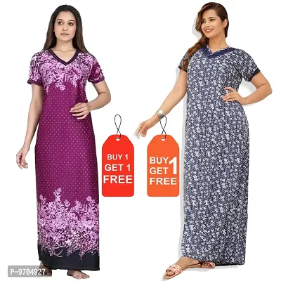 Buy Stylish Satin Printed Nightwear For Women Online In India At