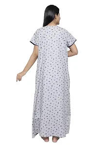 Stylish Fancy Printed Cotton Nighty Gown For Women Pack Of 1-thumb2