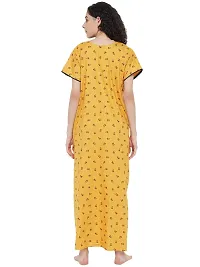 Stylish Fancy Printed Cotton Nighty Gown For Women Pack Of 1-thumb1