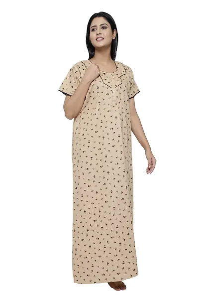 Premium Cotton Printed Nighty/Night Gown