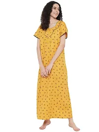 Stylish Fancy Printed Cotton Nighty Gown For Women Pack Of 1-thumb4