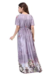 Stylish Fancy Printed Satin Maxi Kaftan Nighty Gown For Women Pack Of 2-thumb4