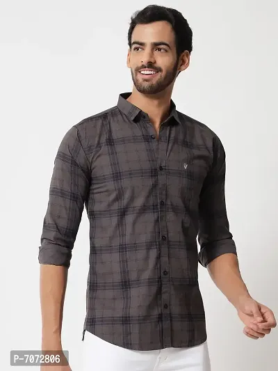 Stylish Fancy Casual Cotton Shirts For Men-thumb5