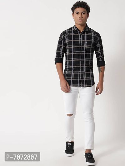 Stylish Fancy Casual Cotton Shirts For Men-thumb3