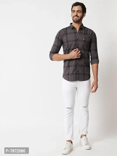 Stylish Fancy Casual Cotton Shirts For Men-thumb0