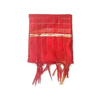 Stylish Fancy Soft Silk Solid Checked Dupatta For Women-thumb1