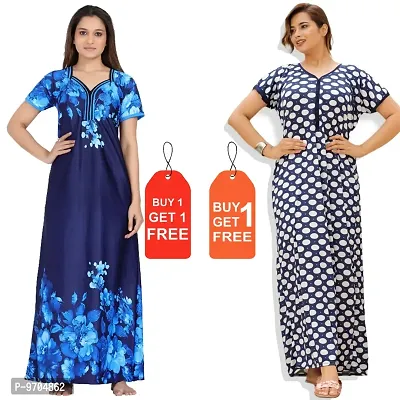 Buy Stylish Satin Printed Nightwear For Women Online In India At