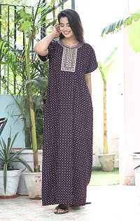 Women Cotton Printed Nighty-thumb4